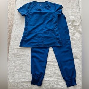 Royal Blue Scrub Set